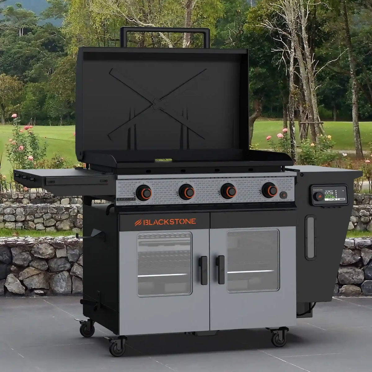 Bronco 36” Griddle Vertical Pellet Smoker Combo
